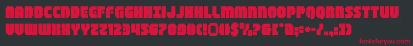shogunateexpand Font – Red Fonts on Black Background
