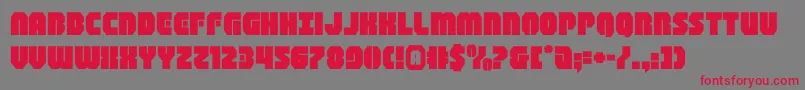 shogunateexpand-Schriftart – Rote Schriften auf grauem Hintergrund
