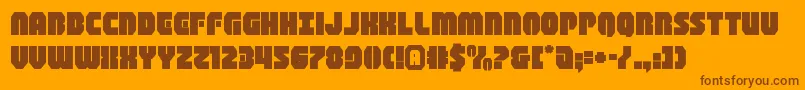 shogunateexpand Font – Brown Fonts on Orange Background