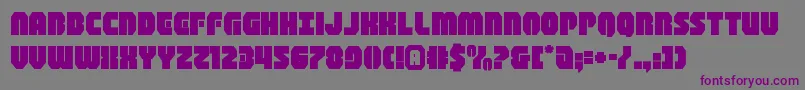 shogunateexpand-Schriftart – Violette Schriften auf grauem Hintergrund