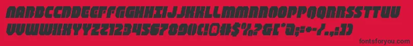 shogunateexpandital Font – Black Fonts on Red Background