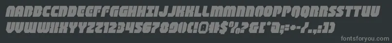 shogunateexpandital Font – Gray Fonts on Black Background
