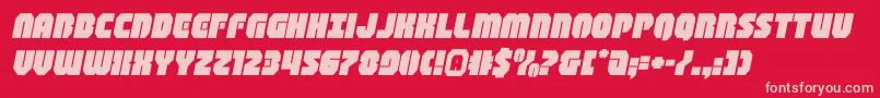 shogunateexpandital Font – Pink Fonts on Red Background