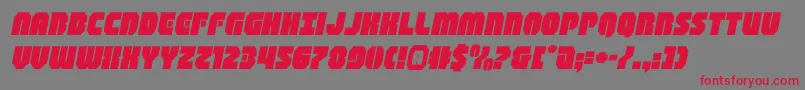 shogunateexpandital Font – Red Fonts on Gray Background
