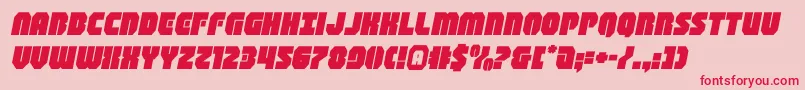 shogunateexpandital Font – Red Fonts on Pink Background