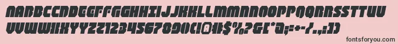 shogunateexpandital Font – Black Fonts on Pink Background