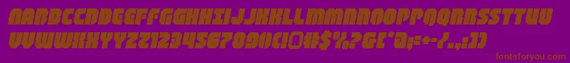 Шрифт shogunateexpandital – коричневые шрифты на фиолетовом фоне