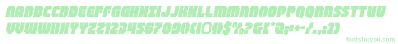 Шрифт shogunateexpandital – зелёные шрифты на белом фоне