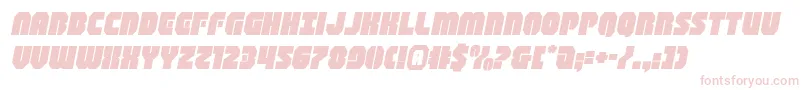 Шрифт shogunateexpandital – розовые шрифты на белом фоне