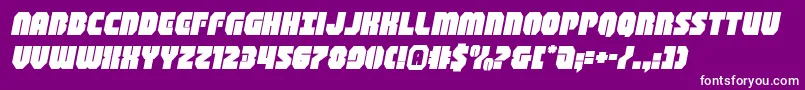 shogunateexpandital Font – White Fonts on Purple Background