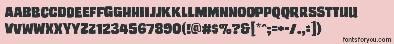 Trashcinemabb Font – Black Fonts on Pink Background