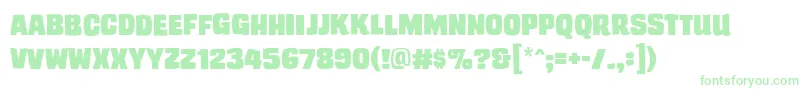 Trashcinemabb Font – Green Fonts on White Background