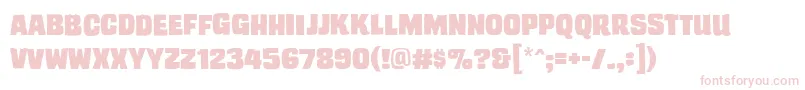 Trashcinemabb Font – Pink Fonts on White Background