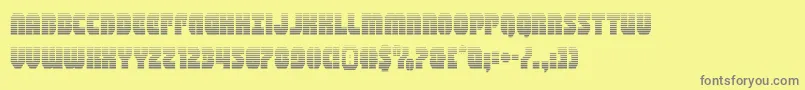 shogunategrad Font – Gray Fonts on Yellow Background