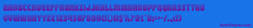 shogunategrad Font – Purple Fonts on Blue Background