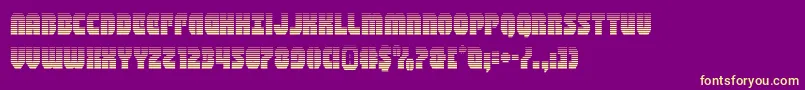 shogunategrad Font – Yellow Fonts on Purple Background