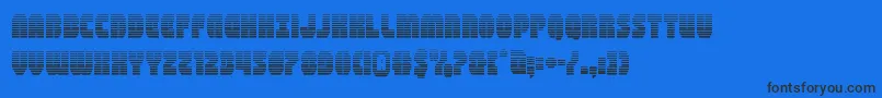 shogunategrad Font – Black Fonts on Blue Background