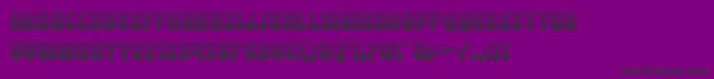 フォントshogunategrad – 紫の背景に黒い文字