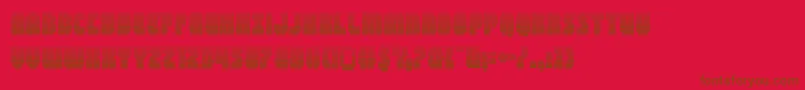 shogunategrad Font – Brown Fonts on Red Background