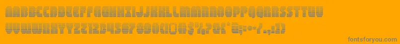 shogunategrad Font – Gray Fonts on Orange Background