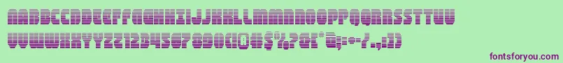Шрифт shogunategrad – фиолетовые шрифты на зелёном фоне