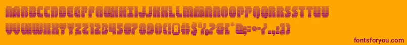 Шрифт shogunategrad – фиолетовые шрифты на оранжевом фоне