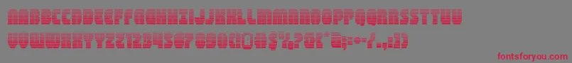 shogunategrad-Schriftart – Rote Schriften auf grauem Hintergrund