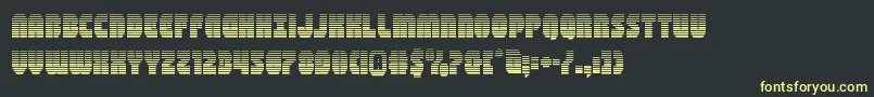Шрифт shogunategrad – жёлтые шрифты на чёрном фоне