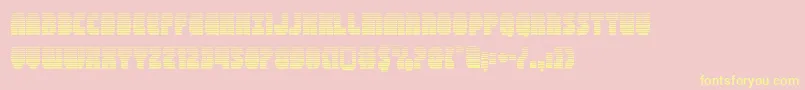 shogunategrad Font – Yellow Fonts on Pink Background