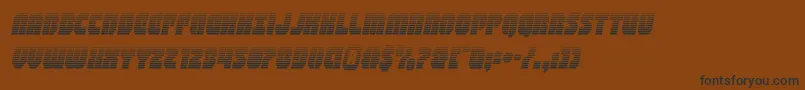 shogunategradital Font – Black Fonts on Brown Background