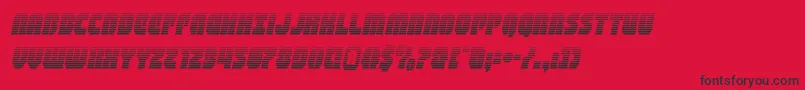 shogunategradital Font – Black Fonts on Red Background
