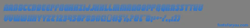 shogunategradital Font – Blue Fonts on Gray Background