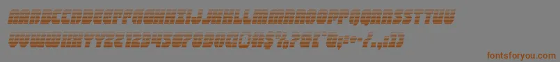 shogunategradital Font – Brown Fonts on Gray Background