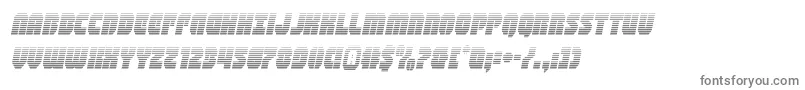 shogunategradital Font – Gray Fonts on White Background