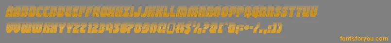 shogunategradital Font – Orange Fonts on Gray Background