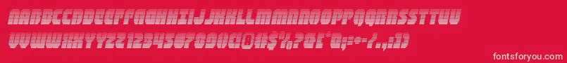 shogunategradital Font – Pink Fonts on Red Background
