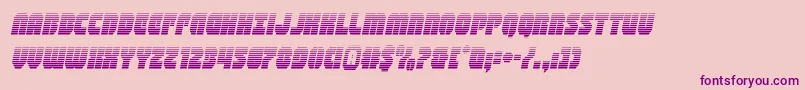 shogunategradital Font – Purple Fonts on Pink Background