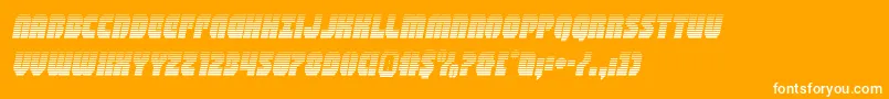 shogunategradital Font – White Fonts on Orange Background