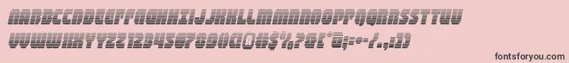 shogunategradital Font – Black Fonts on Pink Background