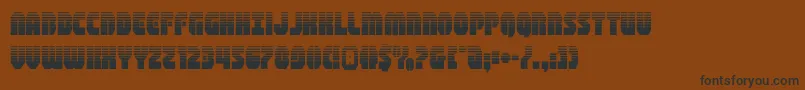 shogunatehalf Font – Black Fonts on Brown Background