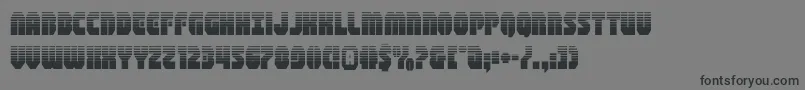 Шрифт shogunatehalf – чёрные шрифты на сером фоне