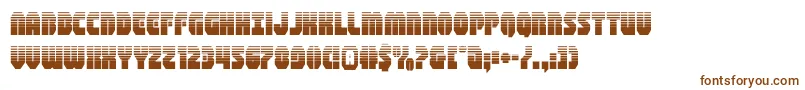 Шрифт shogunatehalf – коричневые шрифты на белом фоне
