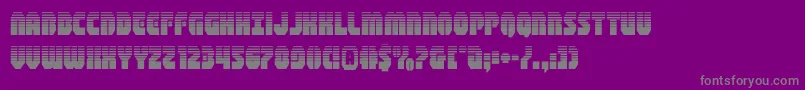 shogunatehalf Font – Gray Fonts on Purple Background