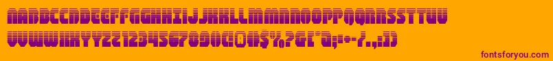 shogunatehalf Font – Purple Fonts on Orange Background