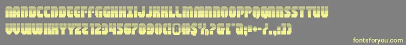 shogunatehalf Font – Yellow Fonts on Gray Background