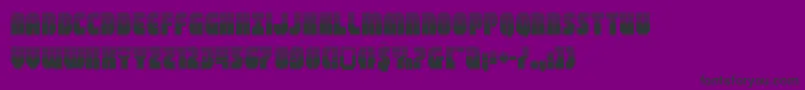 Шрифт shogunatehalf – чёрные шрифты на фиолетовом фоне