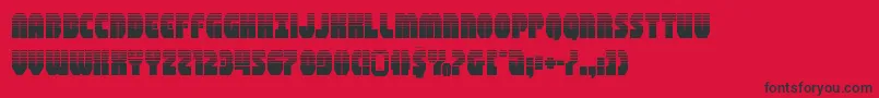 shogunatehalf Font – Black Fonts on Red Background