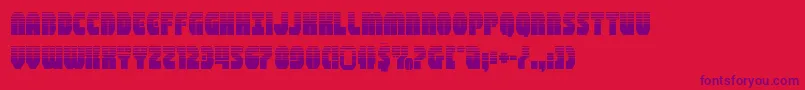 shogunatehalf Font – Purple Fonts on Red Background