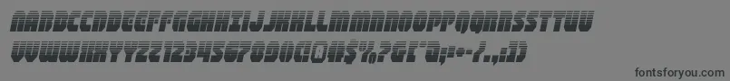 Шрифт shogunatehalfital – чёрные шрифты на сером фоне