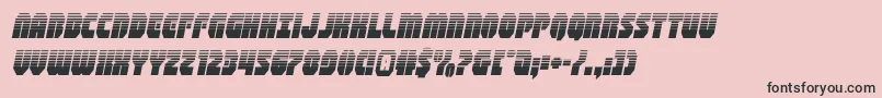 shogunatehalfital Font – Black Fonts on Pink Background